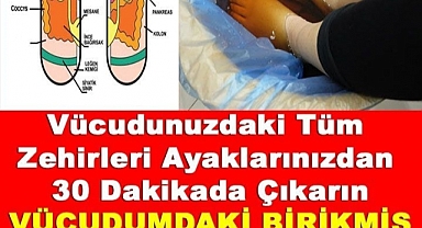 Vücudunuzdaki Tüm Zehirleri Ayaklarınızdan
